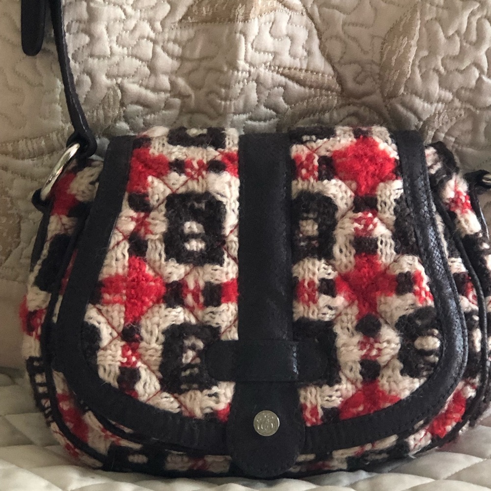 Vera Bradley plaid wool small crossbody purse